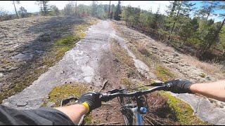 Mountain biking in the forests of Finland