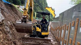 記録的激しい雷雨で工事が中止に、、、これが土木工事のリアル -路体盛土編- 【道路拡幅工事-Part.4】