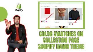 How To Add Color Swatches on Collection Page of Dawn Theme Shopify