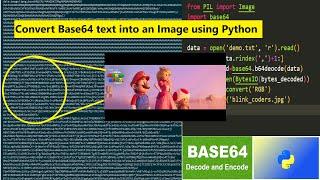 Convert Base64 Text String into an Image using Python