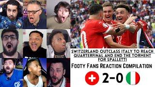 FOOTY FANS React to SWITZERLAND 2-0 ITALY | EURO 2024 Round of 16 | 29-06-2024