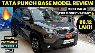 Tata Punch Base Model Pure ReviewTata Punch Pure Base Model 2024Best SUV Under 6 Lakh Diwali 2024