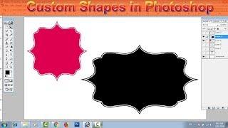 Custom Shapes in Photoshop 7 0, Custom Shapes tool in Photoshop #12