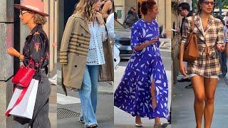 MILAN FASHIONISTAS LOOKS DURING MILAN FASHION WEEK 2024-2025 | THE NEWEST FALL STREET OUTFITS TRENDS