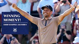 Xander Schauffele's Winning Putt to Claim First Major! | 2024 PGA Championship