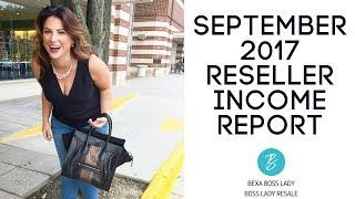 Boss Lady Resale September 2017 Reseller Income Report