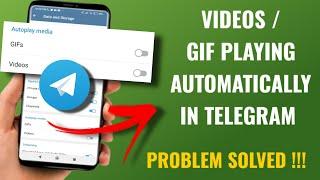 How To Enable / Disable Autoplay Media In Telegram | Video & Gif Automatic Play Problem | English