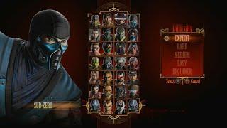 Mortal Kombat 9 - Expert Arcade Ladder (Sub Zero/3 Rounds/No Losses)