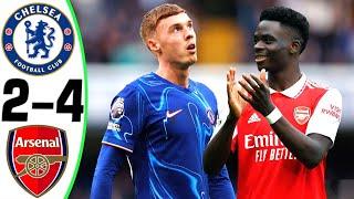 Chelsea vs Arsenal 2-4 - All Goals and Highlights - 2024  SAKA