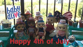 BABY ALIVE 4th of July celebration! Fireworks!