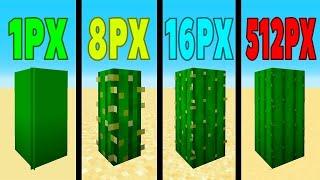 cactus ore in 1px vs 8px vs 16px vs 64px vs 256px vs 512px