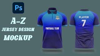 How to Make Jersey Mockup in Photoshop | T-shirt Mockup Photoshop Tutorial Bangla | Football Soccer