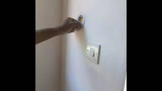 Installing a wall light #diyprojects #electrical #renovation #diy #construction #gypsum #partition