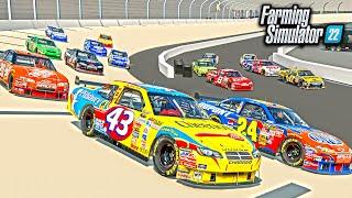 MILLIONAIRE REDNECK NASCAR RACING! (BRISTOL SPEEDWAY) | FARMING SIMULATOR 22