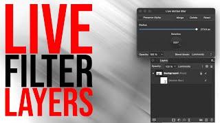 How To Use Live Filter Layers In Affinity Photo Tutorial | Graphicxtras