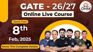 GATE 2026 & 2027 Online Live Course | Best Faculty | Comprehensive Coverage #gate2025 #gate2026