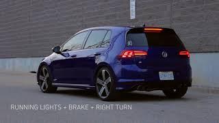 Golf 7R w/ Euro Mk7.5 LED Replica Tail Lights