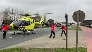 Nieuweweg tijdje afgezet vanwege traumahelikopter