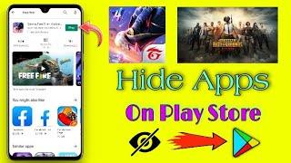  How To Hide Apps On Play Store ~  Play Store Hide Apps ~ TecH Bangla Info