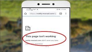 How To Solve This Page Isn't Working Reload Problem On Google Chrome In Android Mobile