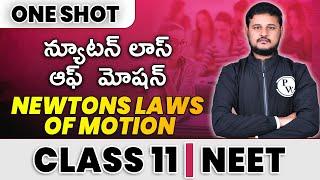 NEWTONS LAWS OF MOTION in 1 shot - All Concepts & PYQs Covered | Class 11 | NEET