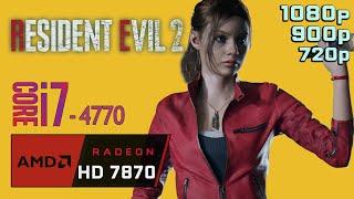 RESIDENT EVIL 2 RADEON HD 7870 | i7 4770 | 1080p, 900p, 720p Benchmarks