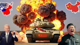 Happening June 02! 250,000 Chinese Armored Tanks Blown Up by US-Taiwan Weapons