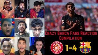 Crazy BARCELONA Fans Reactions to GIRONA 1-4 BARCELONA | La Liga GW 5 | 15-09-2024