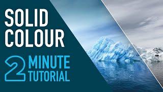 Create a Solid Colour Effect in Photoshop #2MinuteTutorial