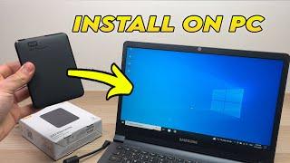 WD Elements Hard Drive: How to install on PC Windows Computer- Full Setup