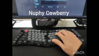 Gateron Browns vs Nuphy Cowberry Low Profile Switches Sound Test Comparison.