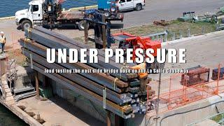 Under Pressure - load testing the east side bridge base on the La Salle Causeway   4K