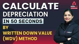 Calculate Depreciation in 50 seconds by written Down value (WDV) method |  AFB | JAIIB Exam 2021 |