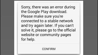 Call Of Duty mobile Gameloop sorry there was an error during the google play download 2020....Solved