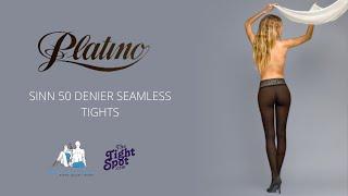 Platino Sinn 50 Denier Seamless Tights | Deep Waistband Tights