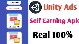 unity ads self earning app | unity ads self click app 2024