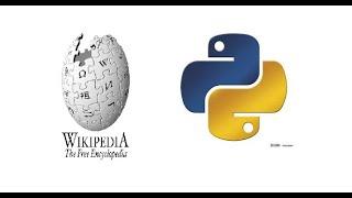 wikipedia api code with python