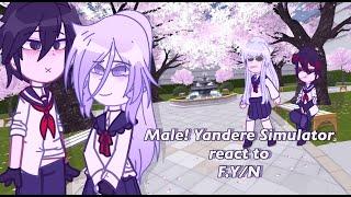 || Male! Yandere react to F.Y/N || ENG/RUS || 1/1 || By: Nikoletta ||