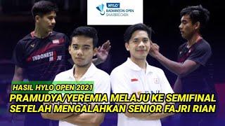 HASIL HYLO OPEN 2021, DENGAN MENGEJUTKAN PRAMUDYA YEREMIA KALAHKAN SENIORNYA RIAN FAJRI