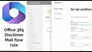 how to add rule for disclaimer in office 365 mail