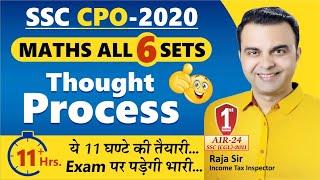 SSC CPO 2020 All 6 Sets 300 PYQs by RAJA SIR ️ 11+ Hours Class  CPR NEON APPROACH Thought Process