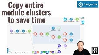 Copy and paste entire module clusters to save time in Make (Integromat)