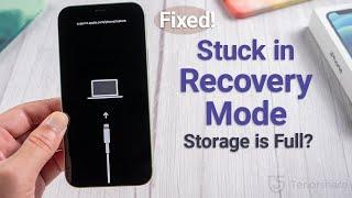 iPhone Stuck in Recovery Mode Storage is Full? 4 Ways to Fix It! (No Data Loss)