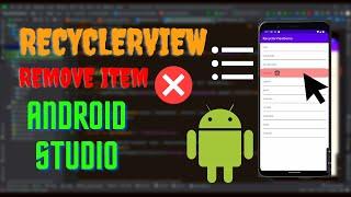 How to remove / delete an item from  recyclerView list? | Android Studio | Kotlin | Learn Android