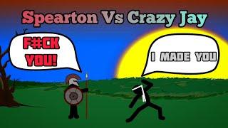 Spearton Vs Crazy Jay Stick War Animation