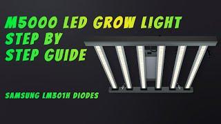 M5000 LED Grow Light Step by Step Guide |  Complete parts demonstration | [MyHiGrow]