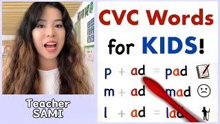 CVC -ad Word Family - Let's READ! - Teacher SAMI