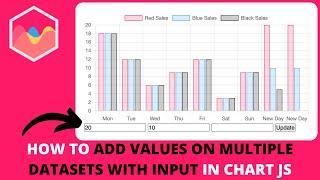 How to Add Values On Multiple Datasets With Input in Chart JS