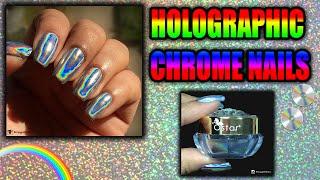 Ostar Nails "Rainbow Carnival- Silver" Holographic Powder Review