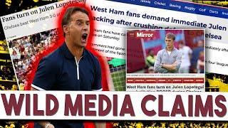 'West Ham fans want Lopetegui out' already | Hammers boss worrying fans with tactics